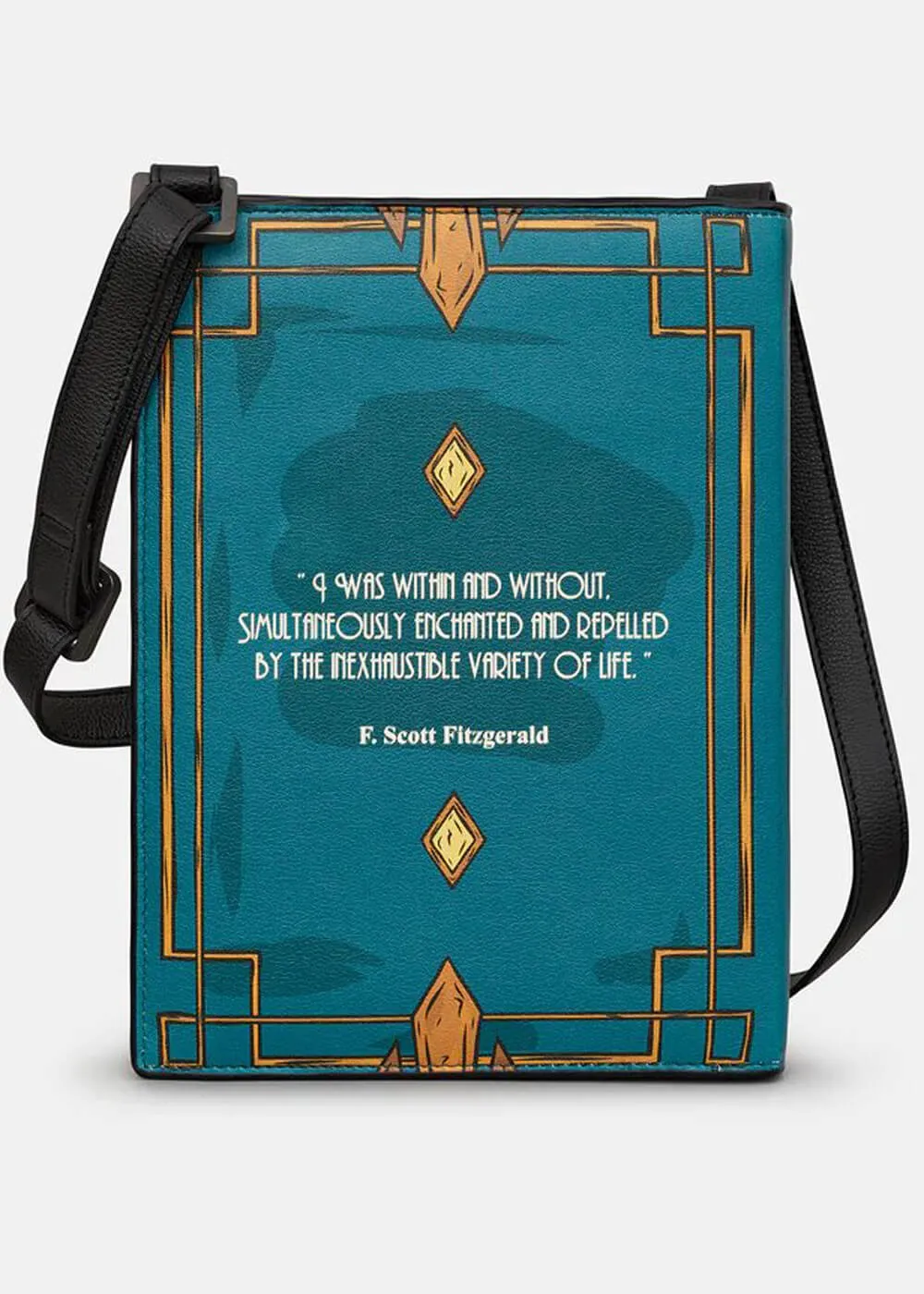 Succubus Bags Books Great Gatsby Vegan Schoudertas Zwart