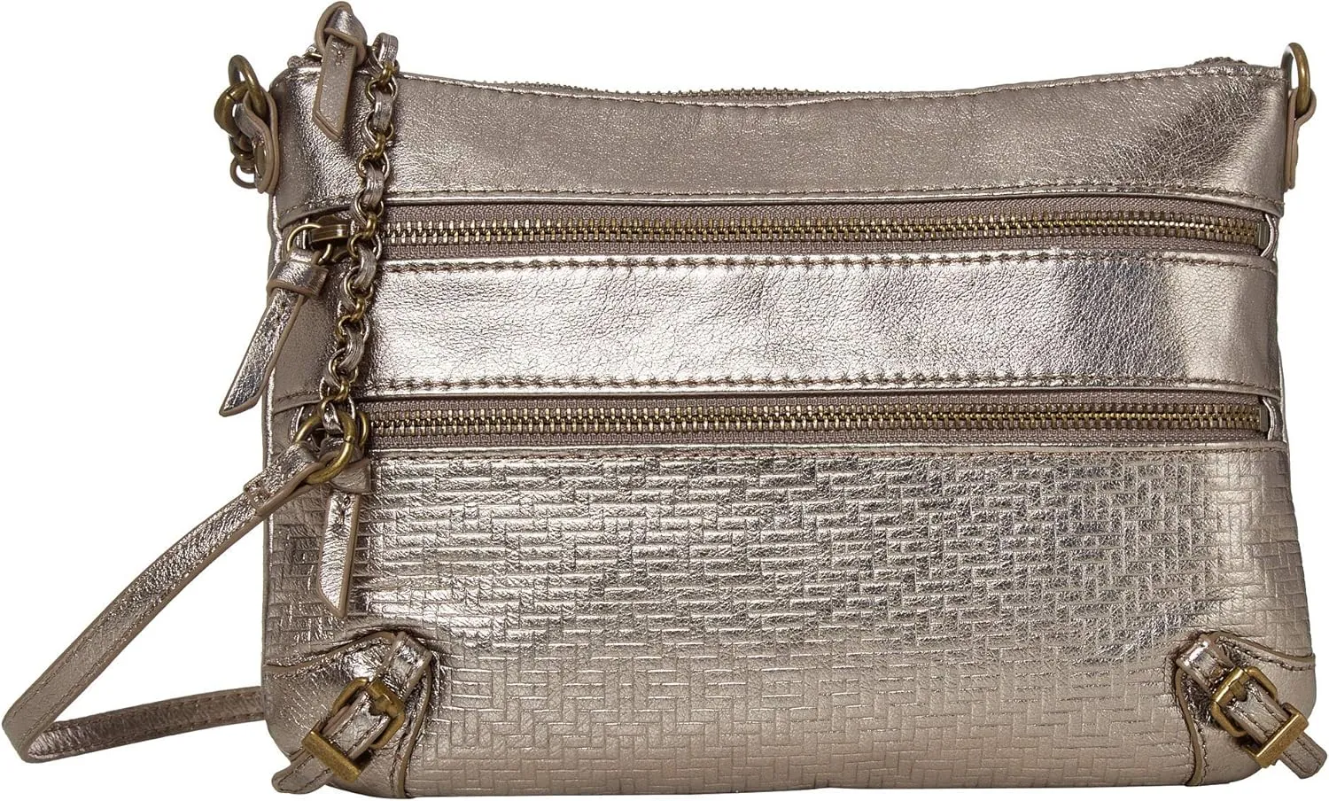The Sak Ramona 3-Zip Clutch Pyrite Metallic One Size