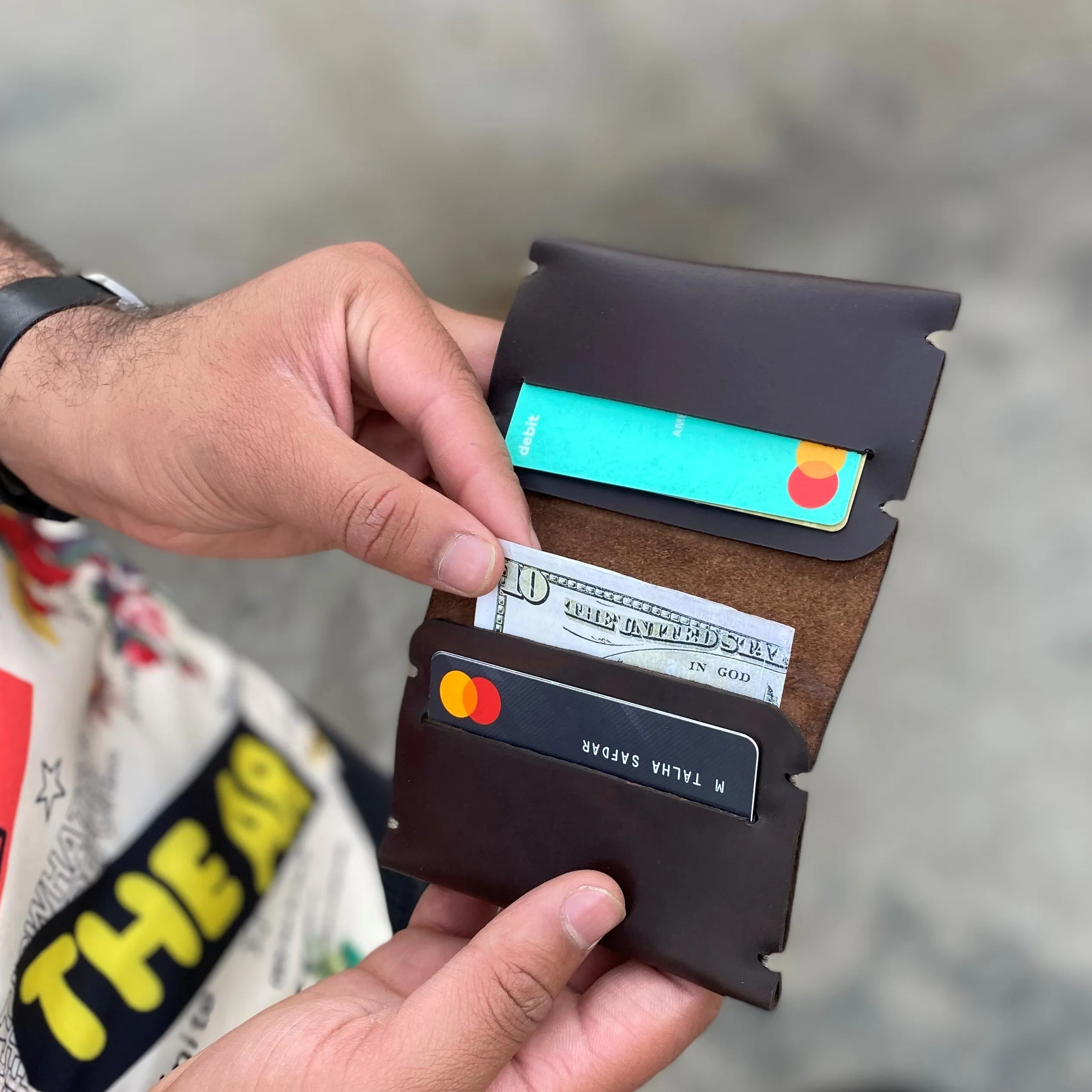 The Zenith: A Semi-Stitched Leather Wallet
