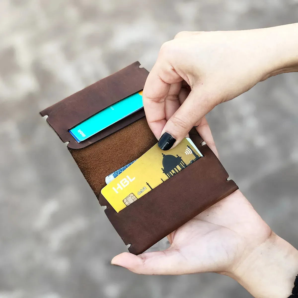 The Zenith: A Semi-Stitched Leather Wallet