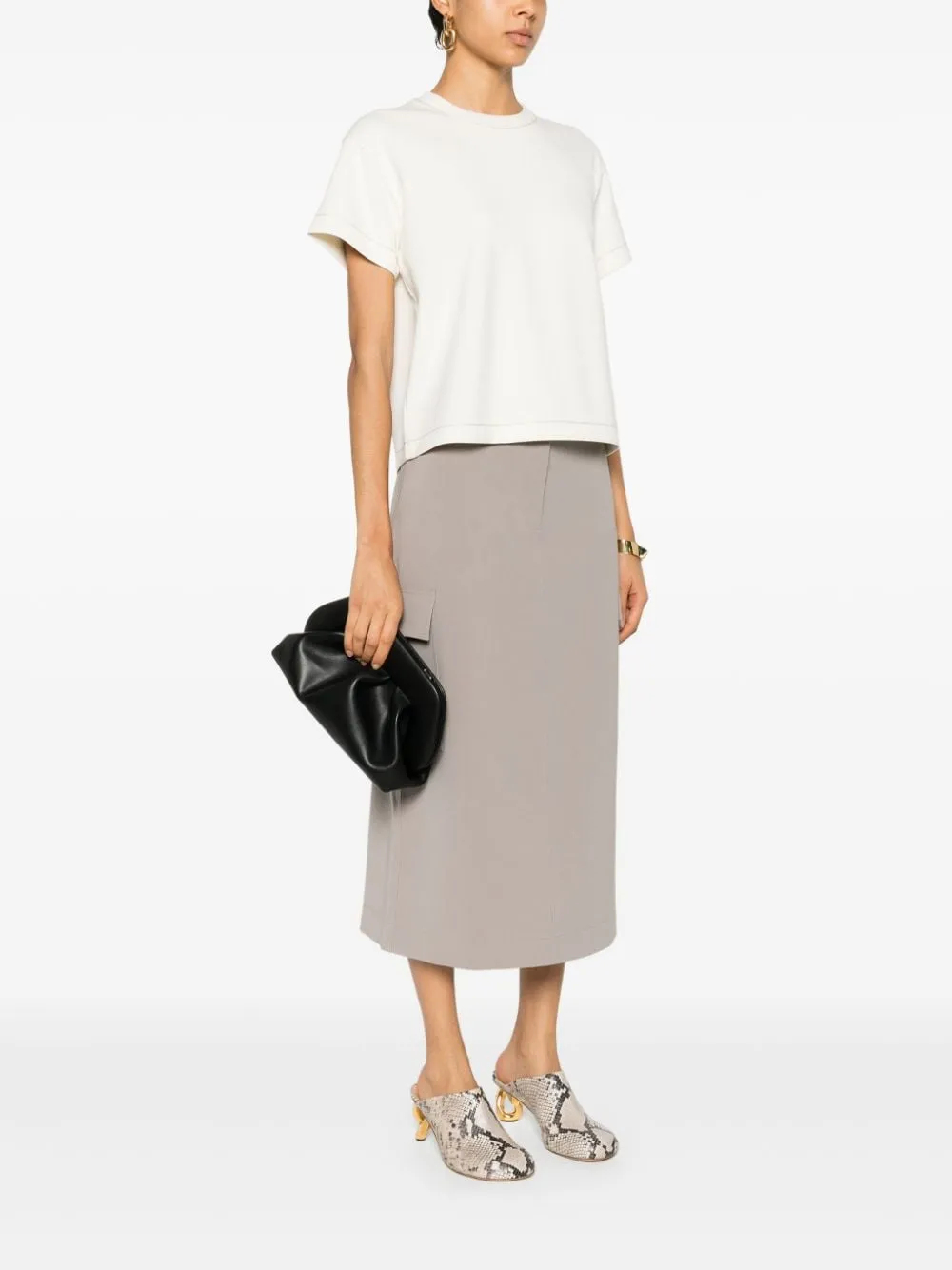 Tia vegan leather clutch