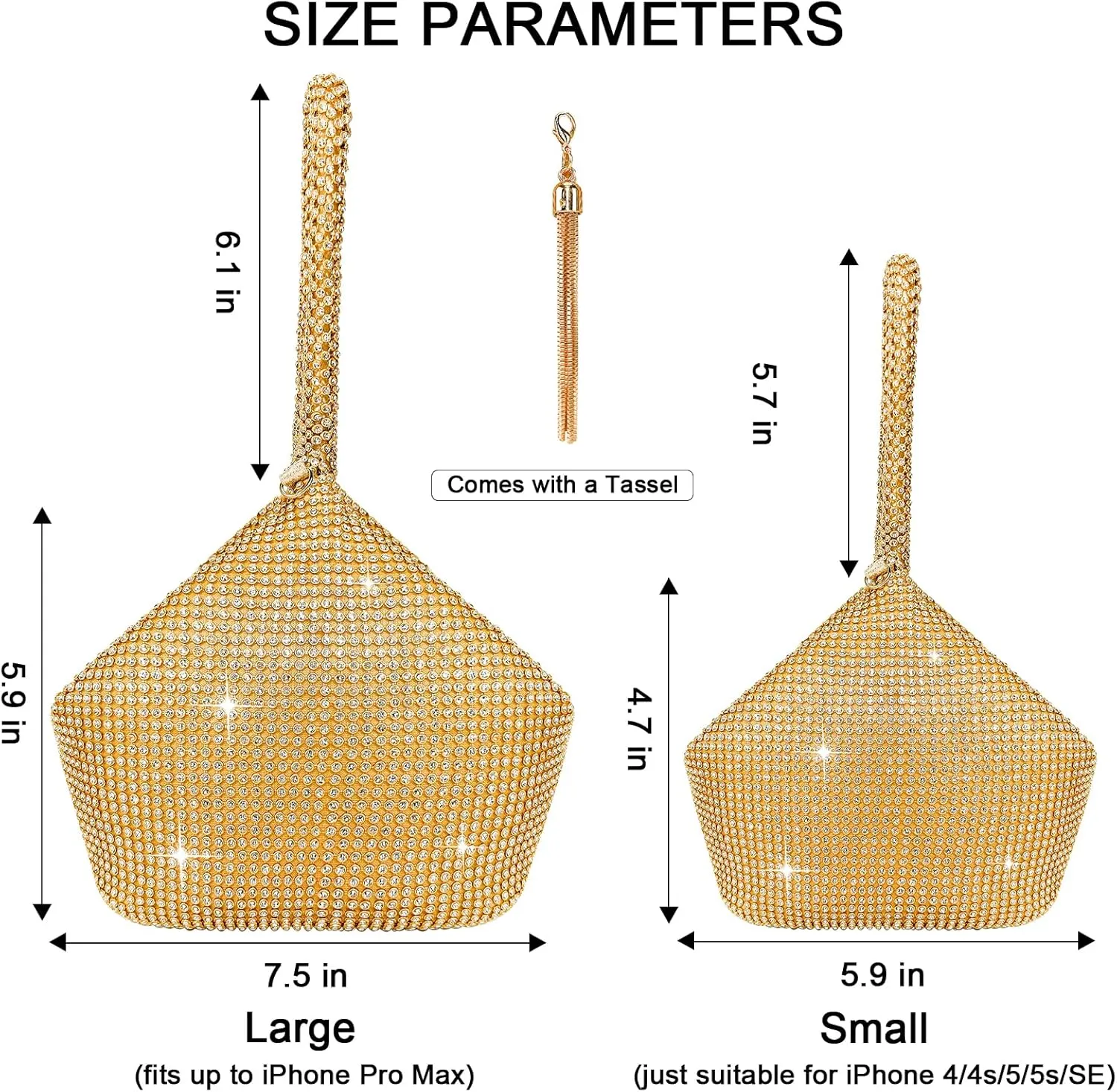 TOPALL Rhinestone Purse Sparkly Bag Silver Diamond Purses for Women Upgrade Evening Prom Rhinestone Handbag Hobo Bag