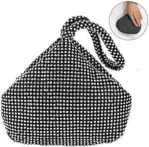 TOPCHANCES Women's Triangle Bling Clutch Purses and Handbags, Rhinestone Evening Bags and Clutches for Women Gilrs