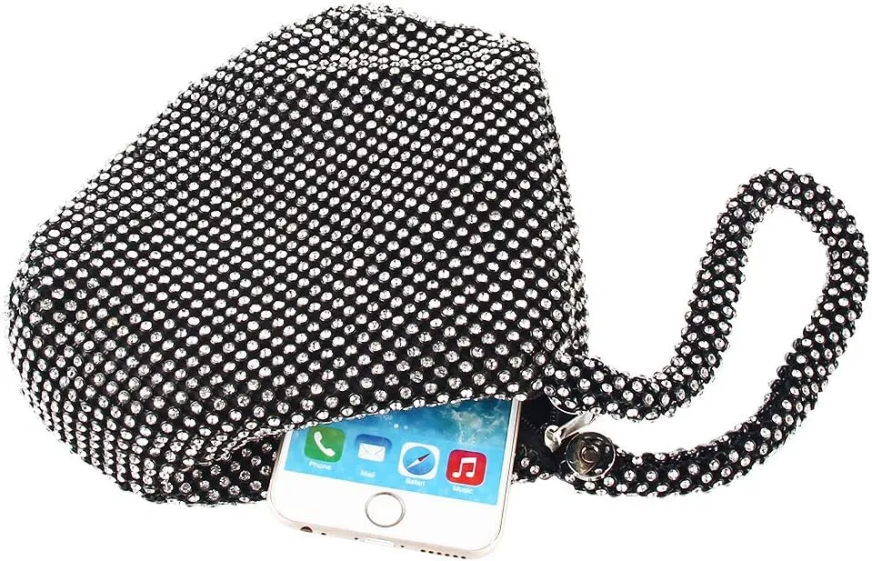 TOPCHANCES Women's Triangle Bling Clutch Purses and Handbags, Rhinestone Evening Bags and Clutches for Women Gilrs
