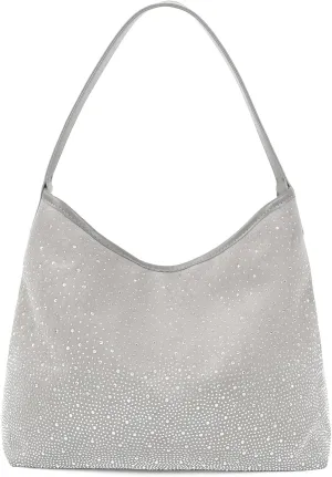 Tote Bags for Women Shiny Rhinestone Evening Hobo Bags Y2K Stylish Shoulder Handbag Satchel Purse with Zip