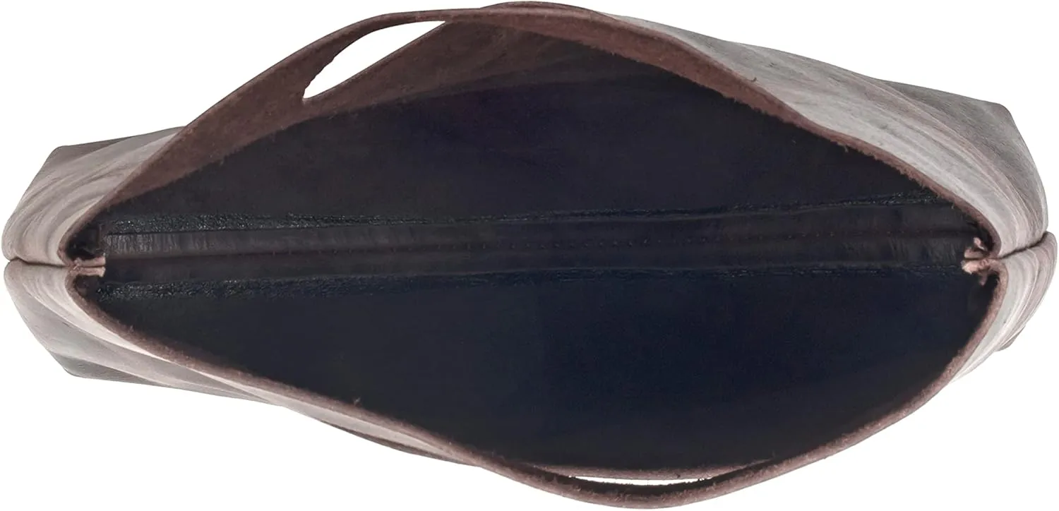 TUZECH Minimalist Handbag Handmade from Full Grain Leather and Sheepskin