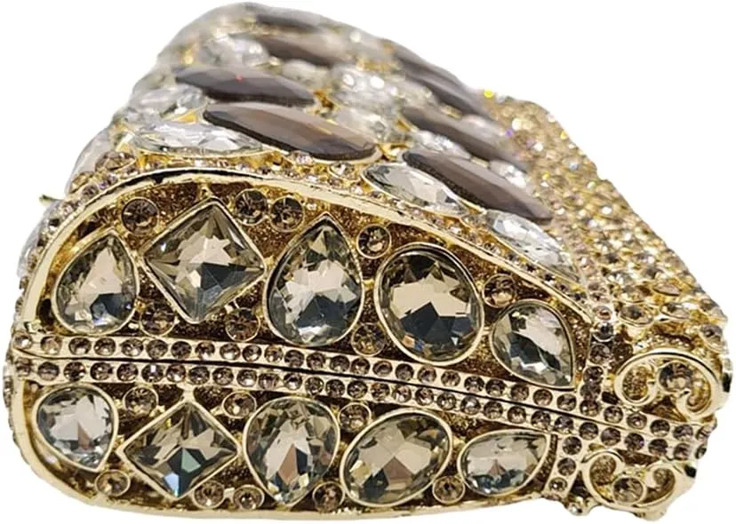 UMREN Luxury Women Crystal Purse Rhinestone Evening Clutch Bag Sparly Diamonds Handbag Wedding Bridal Shoulder Purse Bag
