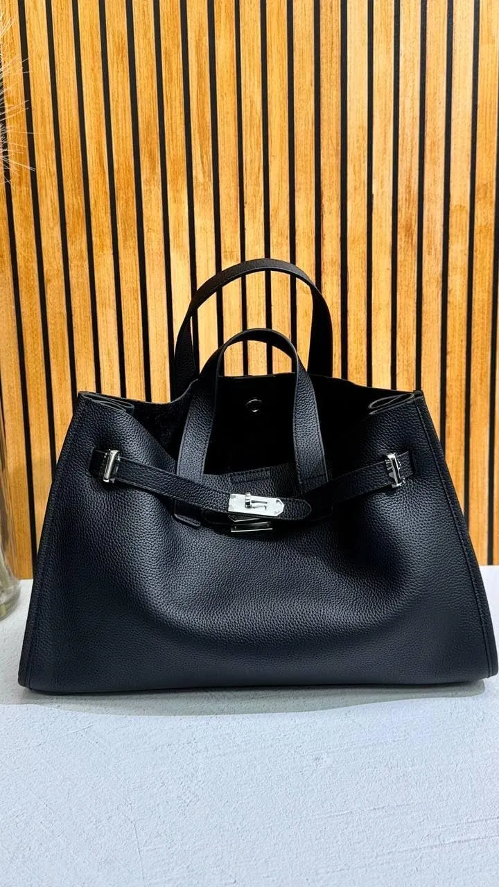 Urban Luxe — Genuine Leather Power Tote