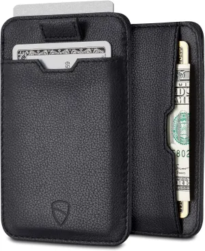 Vaultskin CHELSEA Mens RFID Blocking Slim Leather Card Wallet - Minimalist Front Pocket Cardholder