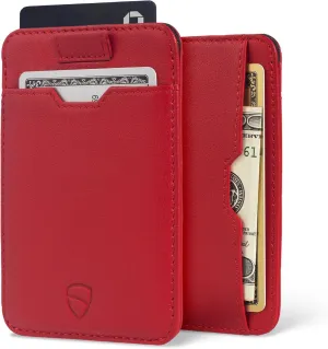 Vaultskin CHELSEA Mens RFID Blocking Slim Leather Card Wallet - Minimalist Front Pocket Cardholder