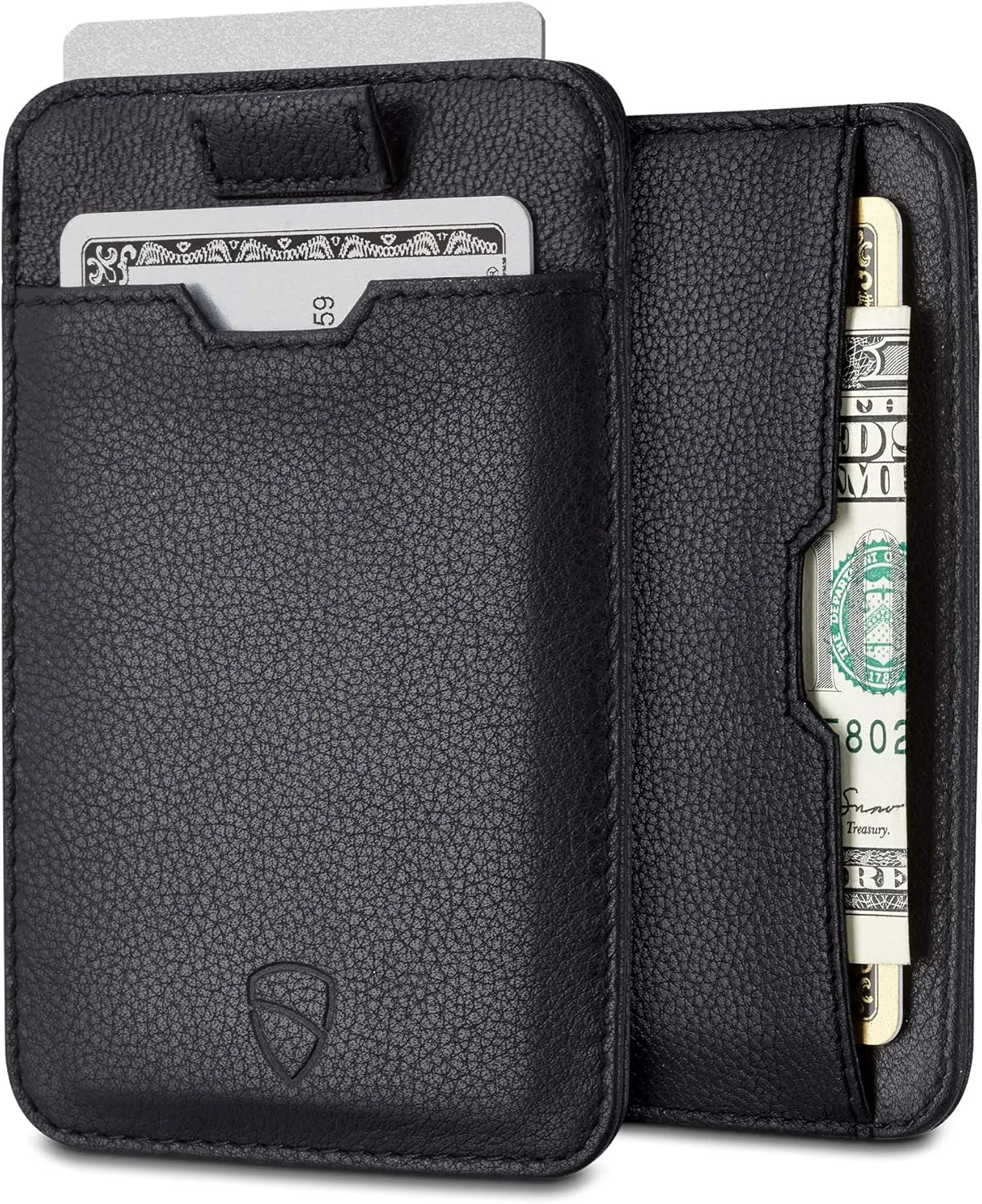 Vaultskin CHELSEA Mens RFID Blocking Slim Leather Card Wallet - Minimalist Front Pocket Cardholder