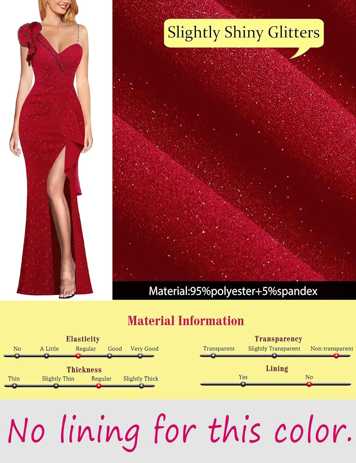VFSHOW Womens Formal Prom Elegant Ruffle One Shoulder Beaded Strap Ruched Slit Maxi Dress Wedding Evening Long Gown
