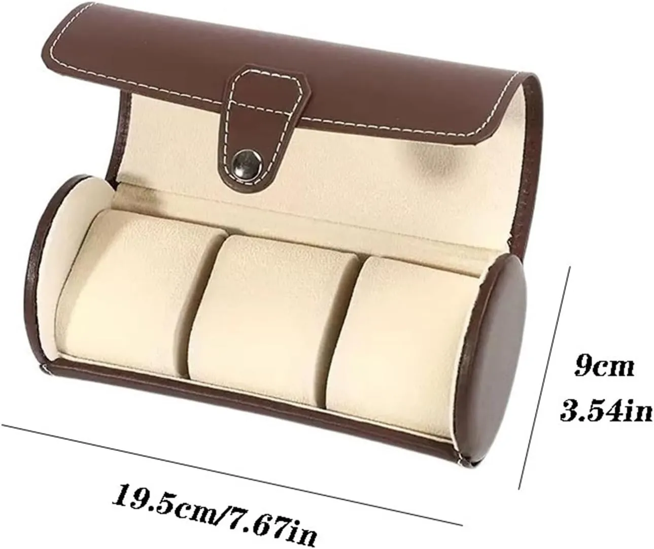 Watch Box Organizer Watch Storage Box Exquisite Watch Organizer Simple PU Leather Watch Display Box Watch Holder watch case(Black)