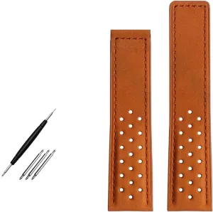 Watchband 22mm Genuine leather bracelet watch strap mens wristwatches band fold buckle Nubuck watchbands wristband accessories