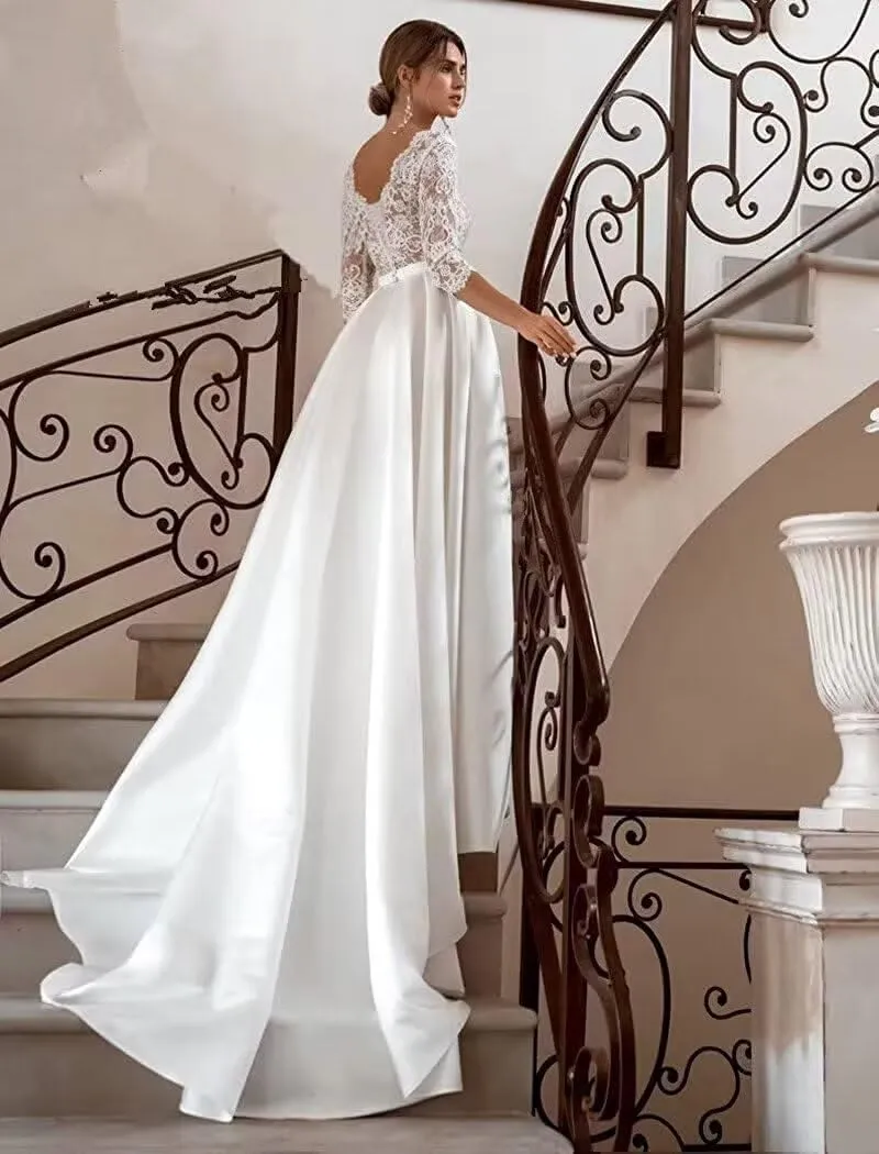 Wedding Dresses for Bride 2025 Lace Mermaid Sleeveless Beach Bohe Wedding Gowns
