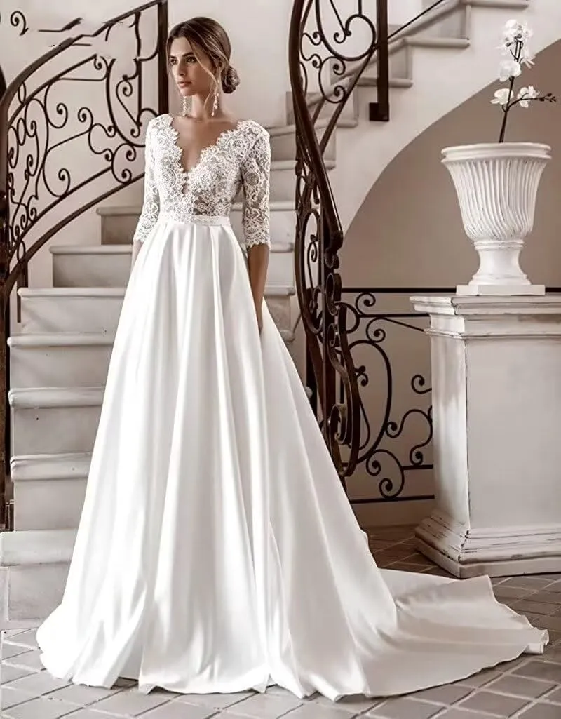 Wedding Dresses for Bride 2025 Lace Mermaid Sleeveless Beach Bohe Wedding Gowns