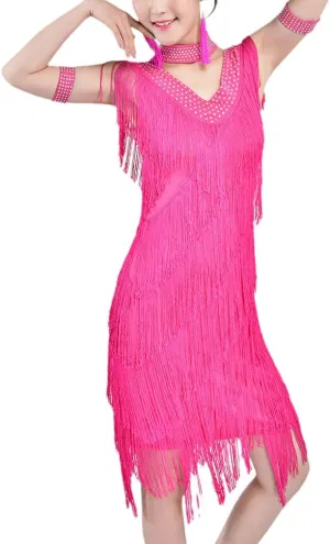 Whitewed 20's Great Gatsby Style Beaded Vintage Halloween Party Clothes Dresses