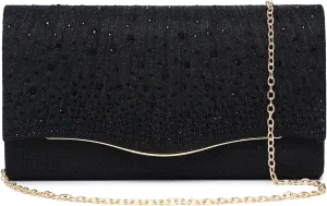 Women Evening Bags Glitter Sequins Clutch Purses for Women Shiny Envelope Handbag Formal Wedding Party Prom Purse