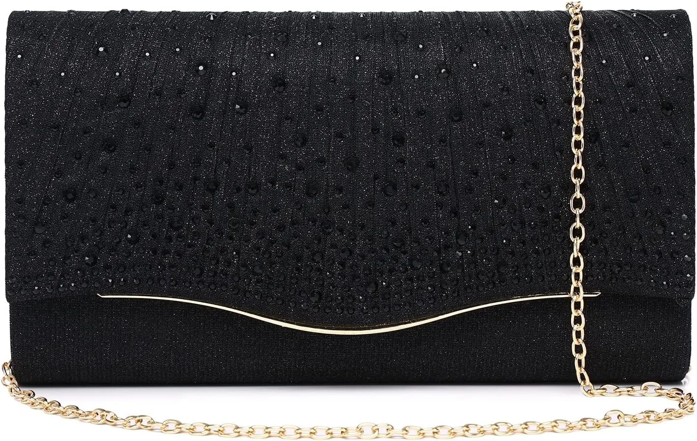 Women Evening Bags Glitter Sequins Clutch Purses for Women Shiny Envelope Handbag Formal Wedding Party Prom Purse