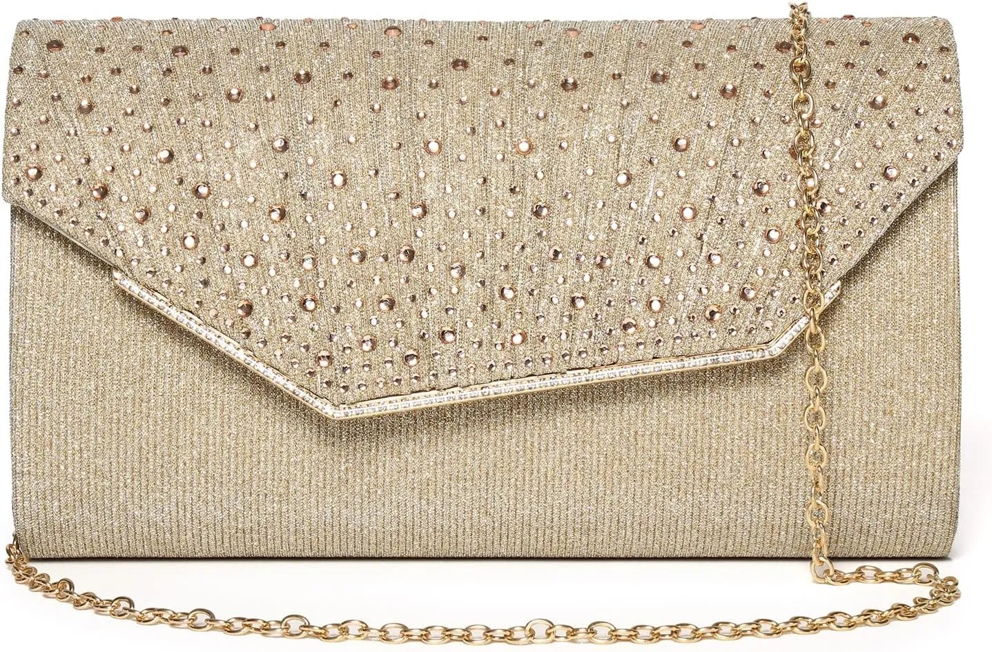 Women Evening Bags Glitter Sequins Clutch Purses for Women Shiny Envelope Handbag Formal Wedding Party Prom Purse