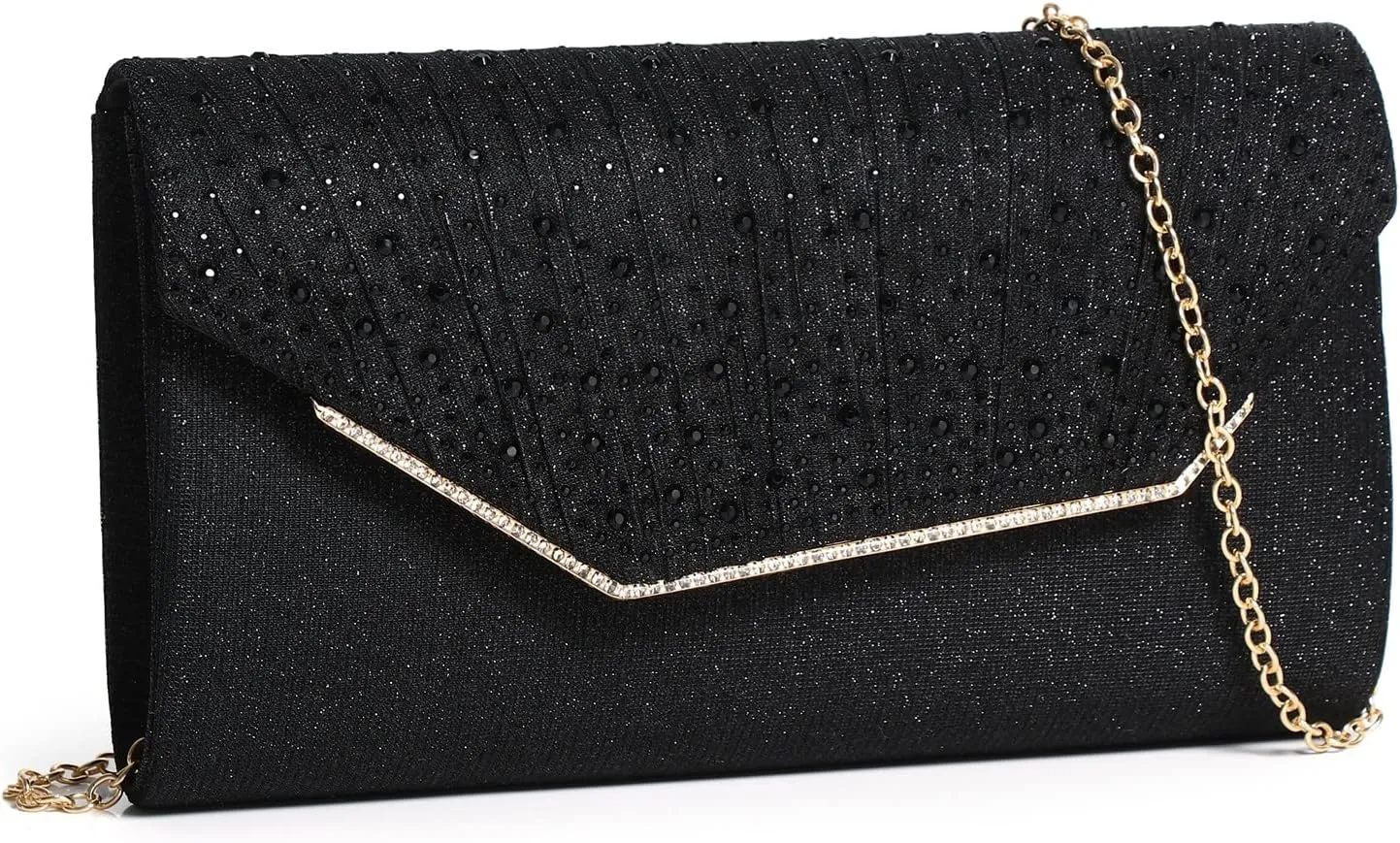 Women Evening Bags Glitter Sequins Clutch Purses for Women Shiny Envelope Handbag Formal Wedding Party Prom Purse