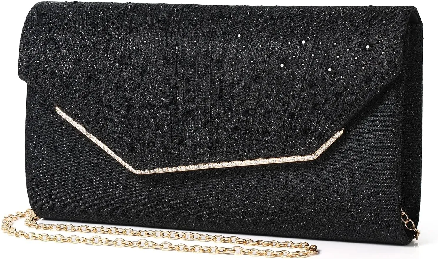 Women Evening Bags Glitter Sequins Clutch Purses for Women Shiny Envelope Handbag Formal Wedding Party Prom Purse
