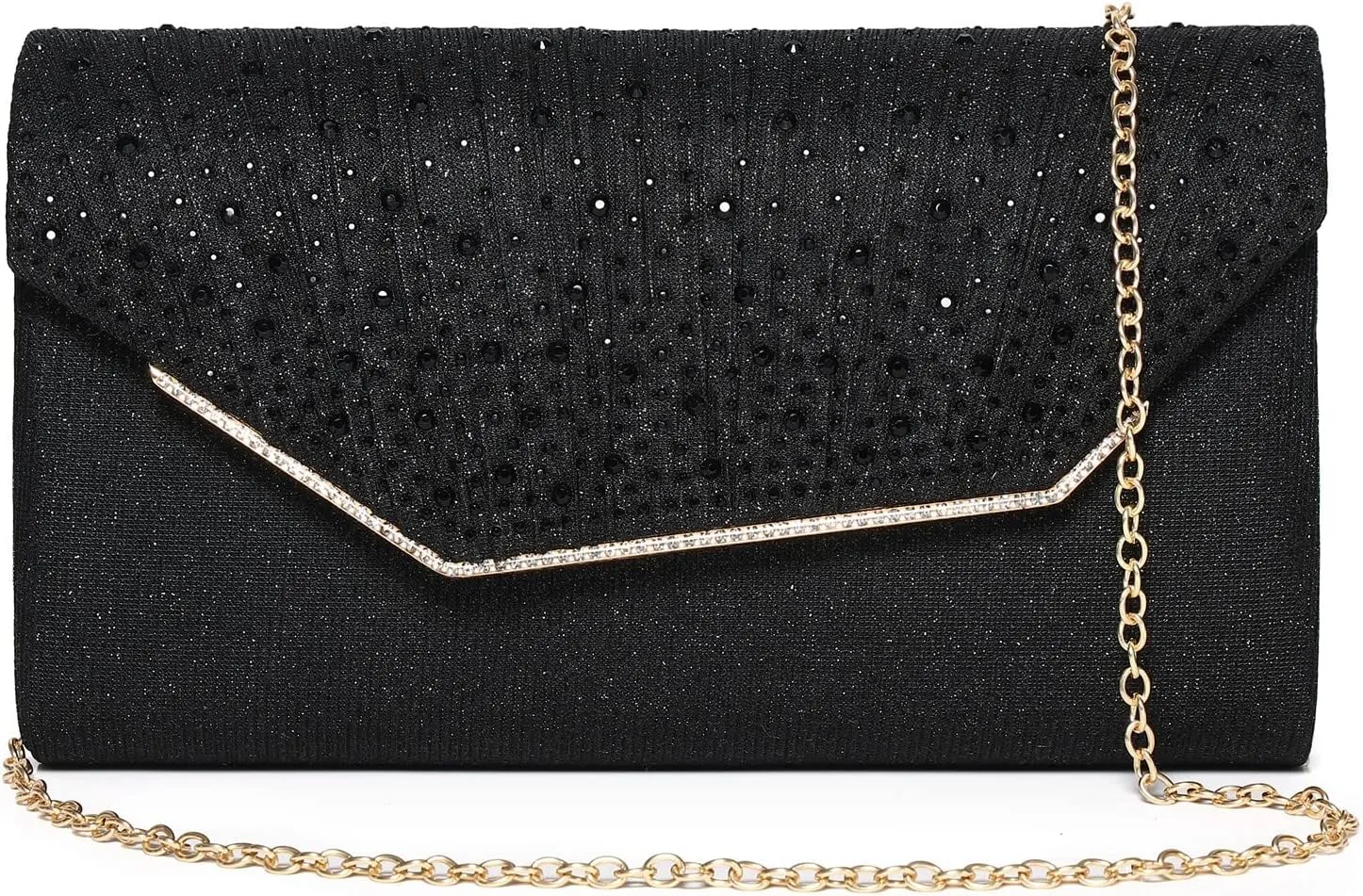Women Evening Bags Glitter Sequins Clutch Purses for Women Shiny Envelope Handbag Formal Wedding Party Prom Purse