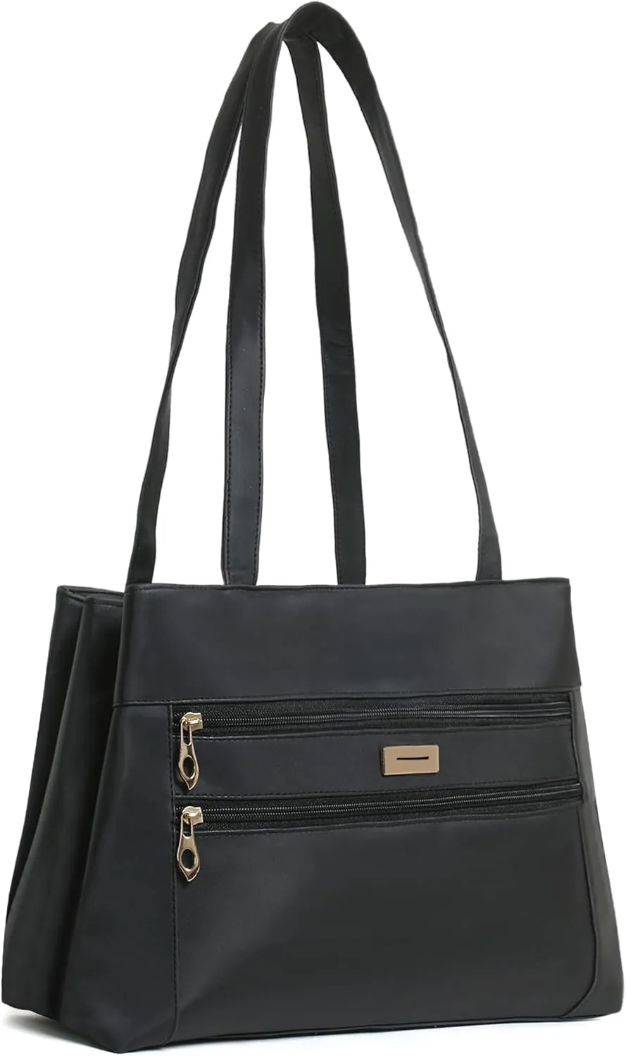 Women Leather Tote Bag, Classic Unlined Design, Interior and Exterior Pockets, Stylish, Lightweight for casual