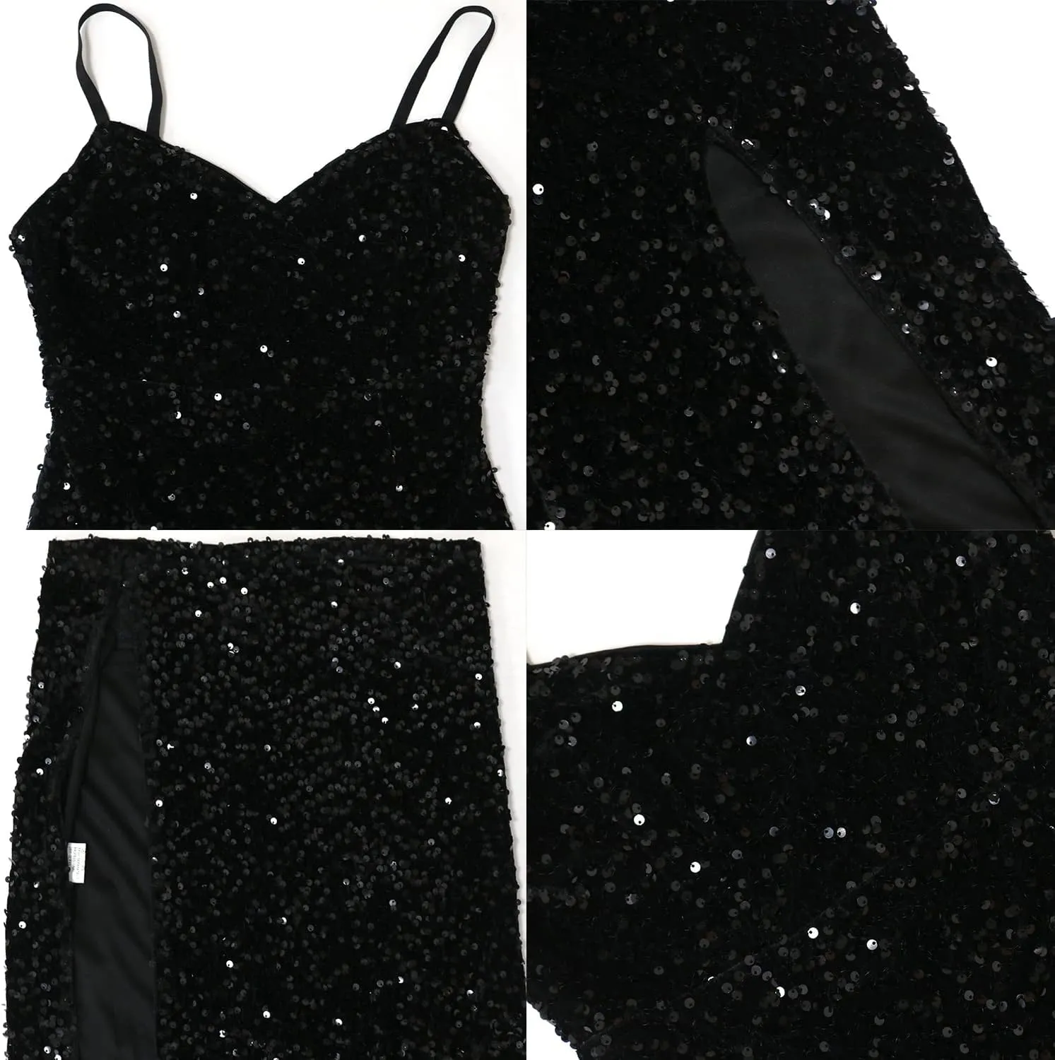 Women Sleeveless Off Shoulder Split Evening Cocktail Long Dress