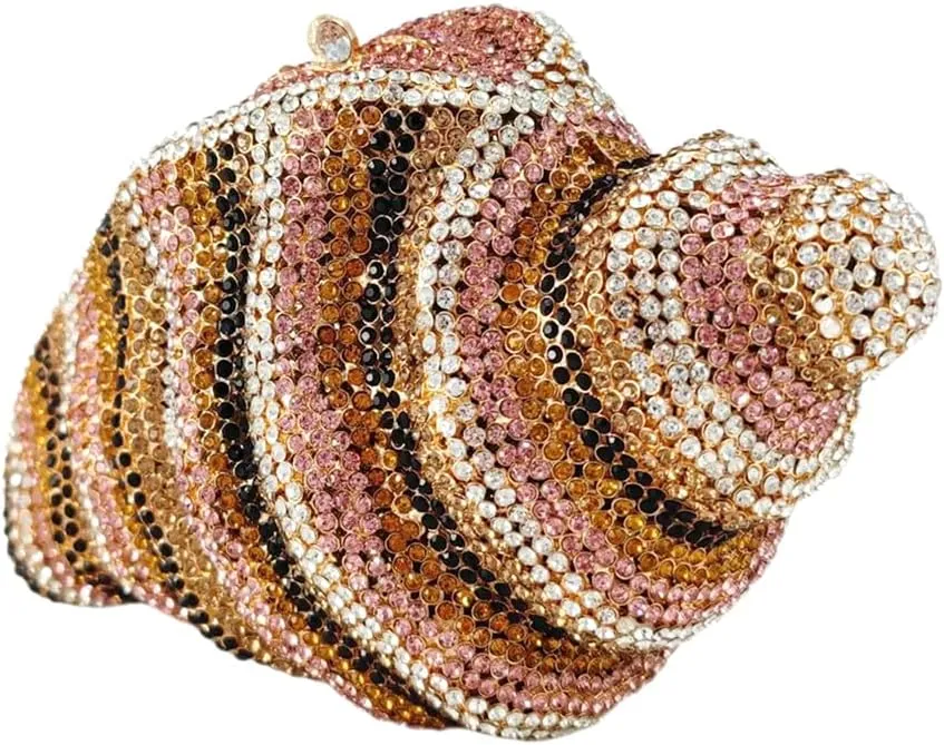 Women Summer Fish Conch Rhinestone Bag Dinner Handbag Sparkly Beach Shell Crystal Evening Clutch for Prom Party