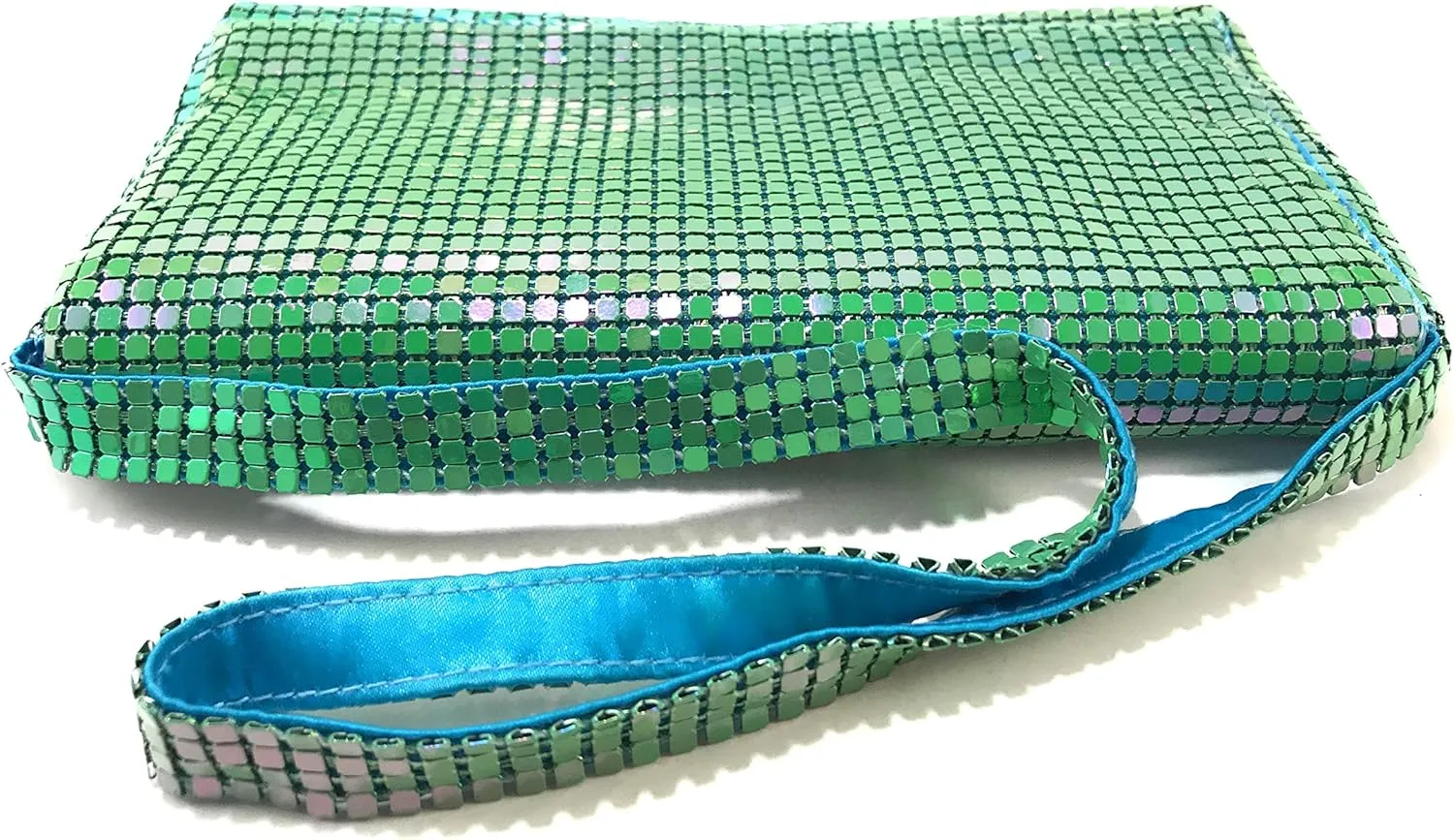 Women Vintage Evening Clutch Metal Mesh soft purse with Short Shoulder Strap for Parties, Weddings, Events