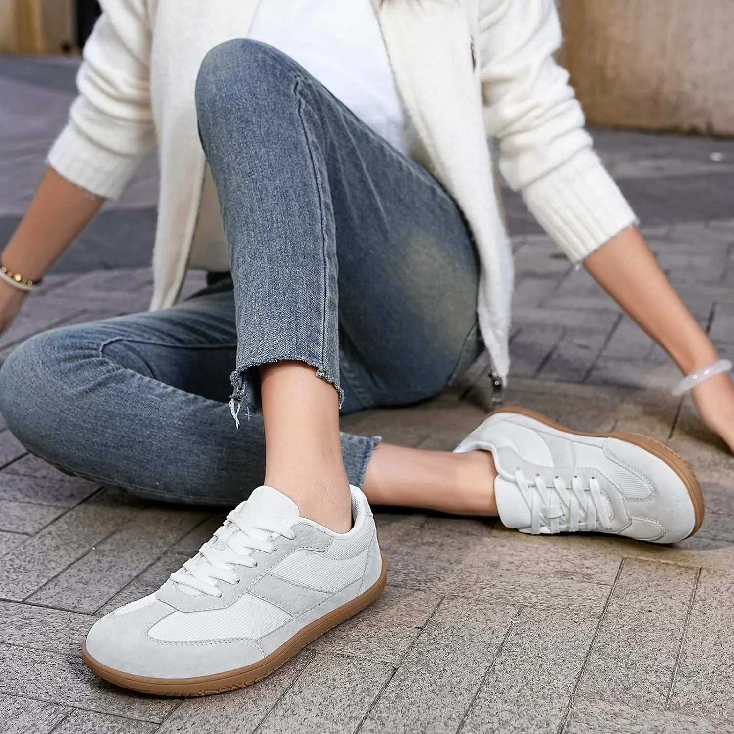 Womens Casual Fashion Barefoot Shoes | Wide Toe | Minimalist | Zero Drop | Lightweight Breathable Walking Shoes