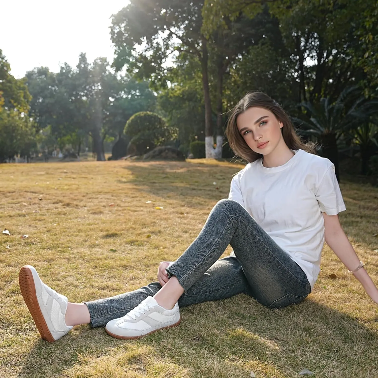 Womens Casual Fashion Barefoot Shoes | Wide Toe | Minimalist | Zero Drop | Lightweight Breathable Walking Shoes