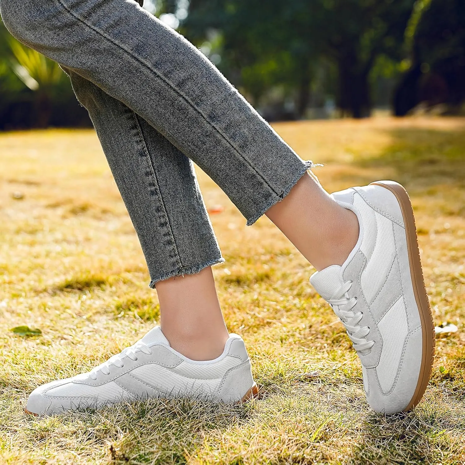 Womens Casual Fashion Barefoot Shoes | Wide Toe | Minimalist | Zero Drop | Lightweight Breathable Walking Shoes