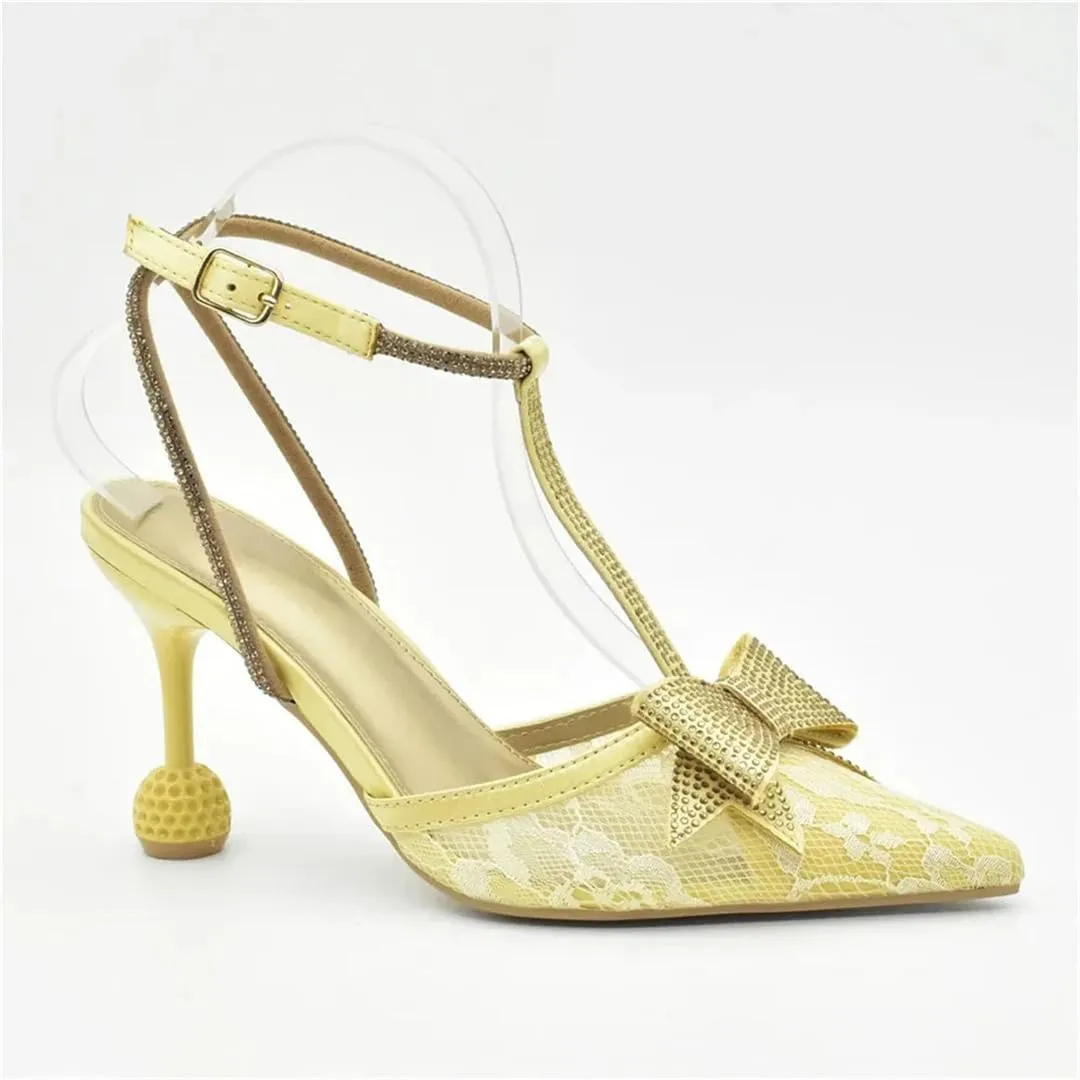 Women's Fashion Party Shoes and Bags Set Wedding Party High Heels with Ankle Strap