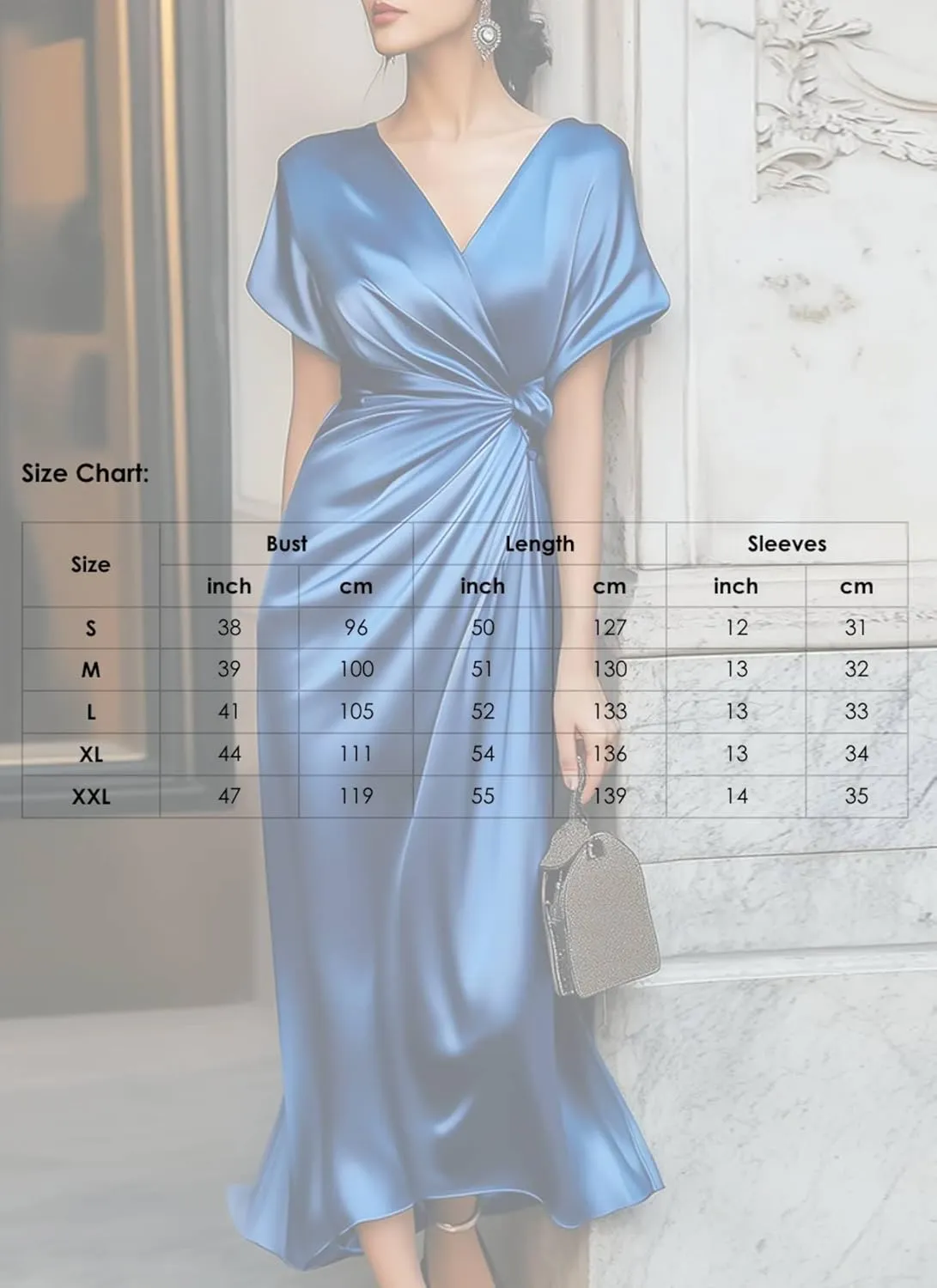 Women's Midi Dress V Neck Solid Color Short Sleeve Gorgeous Unique 2025 Summer Spring Banquet Guest Dress