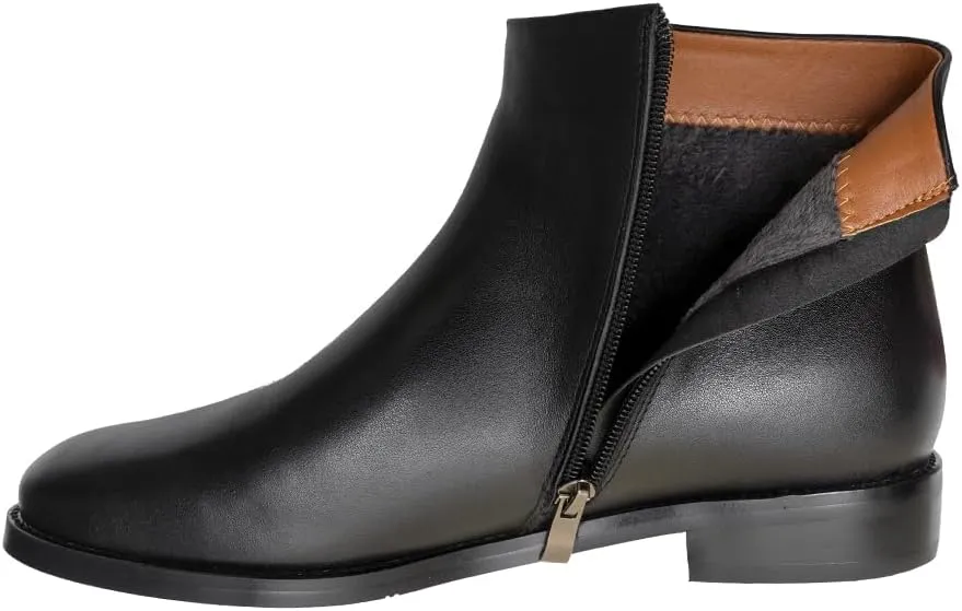 Women's Minimalist Leather Ankle Boots