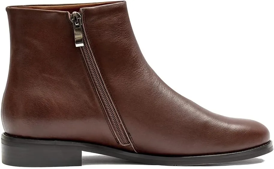 Women's Minimalist Leather Ankle Boots
