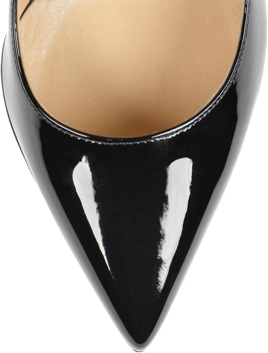 YDN Women's Sexy Pointed Toe Pumps Special Rhinestone High Heels Slip On Prom Party Dress Wedding Shoes Size 4-16 US