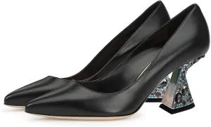 YDN Women's Sexy Pointed Toe Pumps Special Rhinestone High Heels Slip On Prom Party Dress Wedding Shoes Size 4-16 US