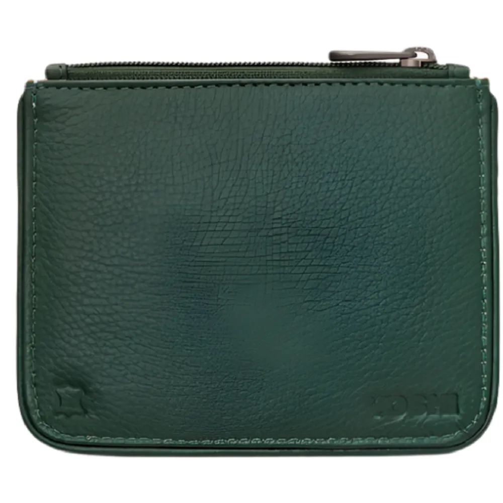 Yoshi Sloth Green Leather Zip Top Purse