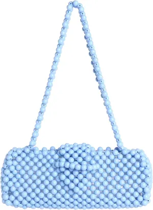 YUSHINY Women Candy Colored Beaded Acrylic Shoulderbag Evening Handmade Bags for Wedding Party