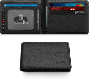 Zitahli Men's Slim RFID Blocking Leather Wallet - Premium Bifold Front Pocket Wallet with Gift Box,Leather Card Holder for Everyday Carry