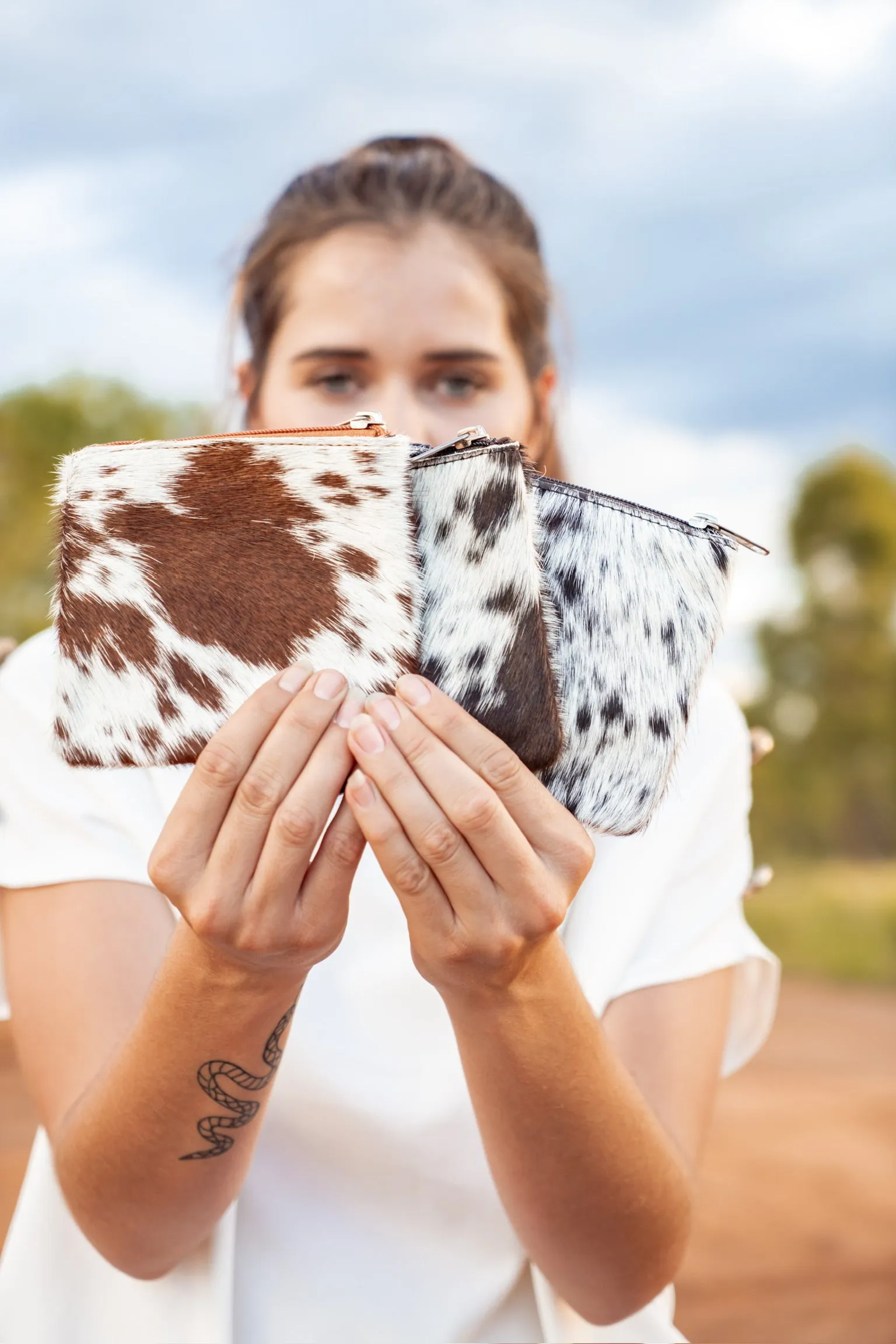 Zoe Cowhide Coin Purse