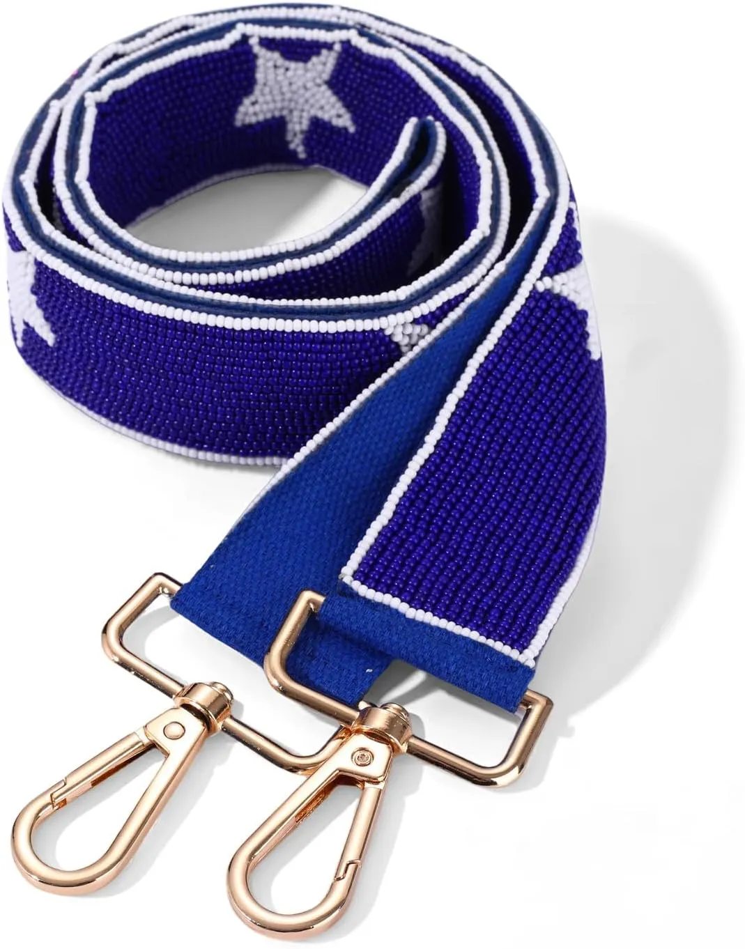 ZOLEAROPY Game Day Beaded Purse Strap Stadium Football University College Star Bag Strap Accessory Game Day Clear Crossbody